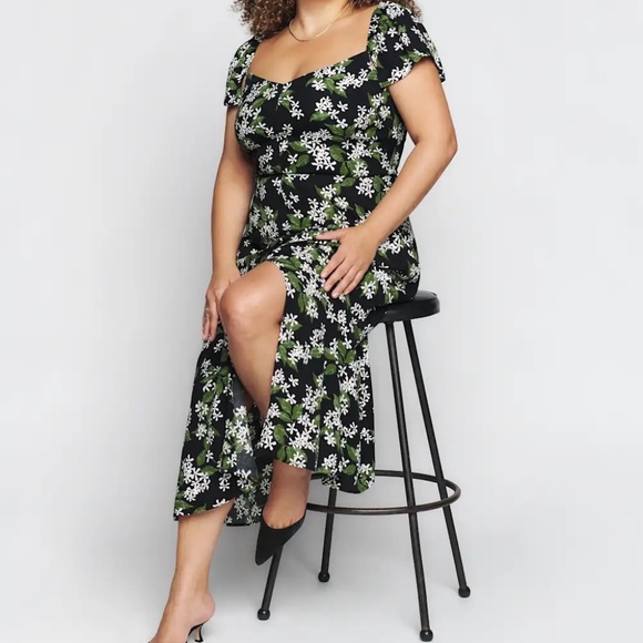 Reformation Baxley Dress in Aroma - Picture 1 of 6